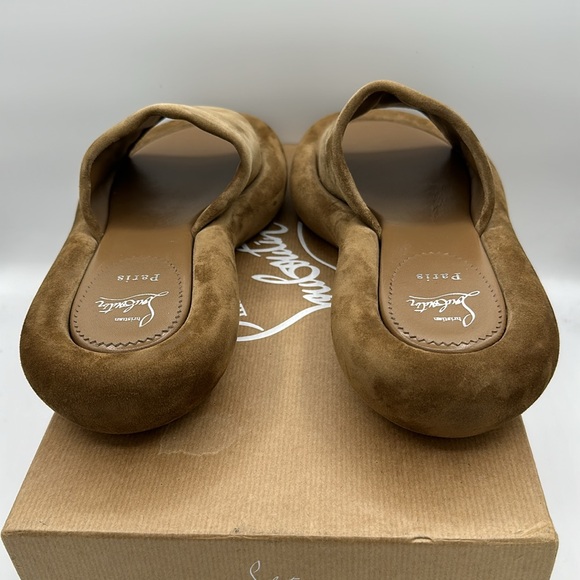 Christian Louboutin Holysummer Tan Suede Platform Sandals Size 42 EU / 12 US NIB - Picture 4 of 11